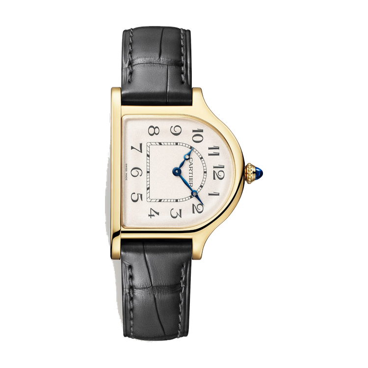 Cartier Cloche Gold Yellow Gold Leather 28.6mm