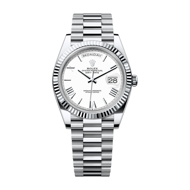 Rolex Day-Date 40 White Platinum 40mm