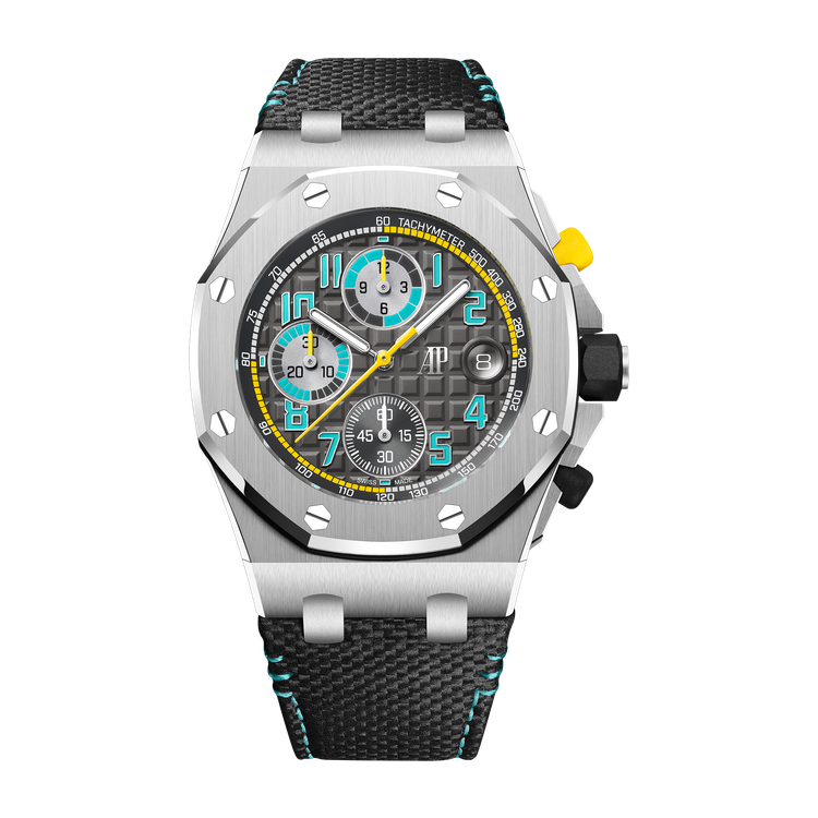 Audemars Piguet Royal Oak Offshore Selfwinding Chronograph Dark Grey Titanium Leather 42mm