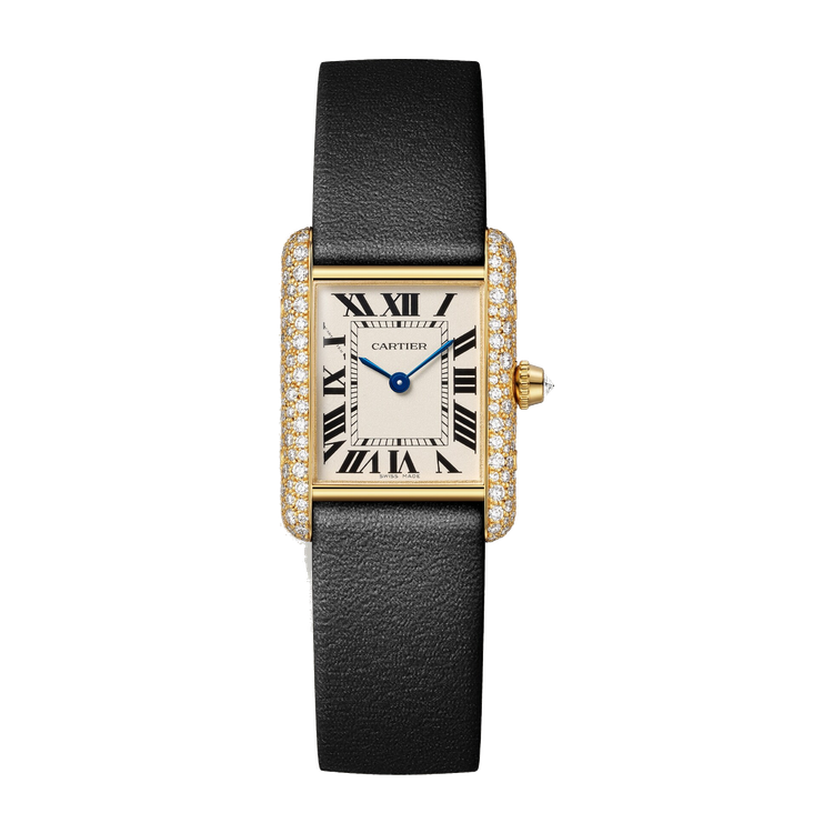 Cartier Tank Louis Cartier Silver Yellow Gold Leather 22mm