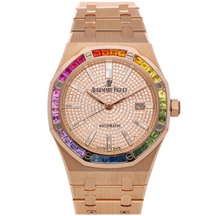 Audemars Piguet Royal Oak Diamond Pave Rose Gold 41mm