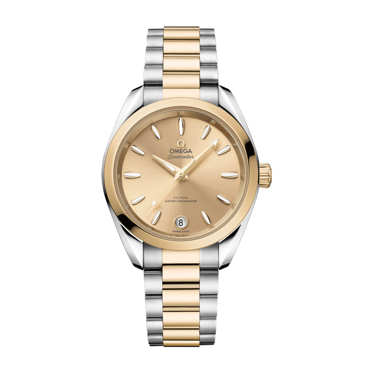 Omega Seamaster Aqua Terra Shades Yellow Two-Tone 34mm
