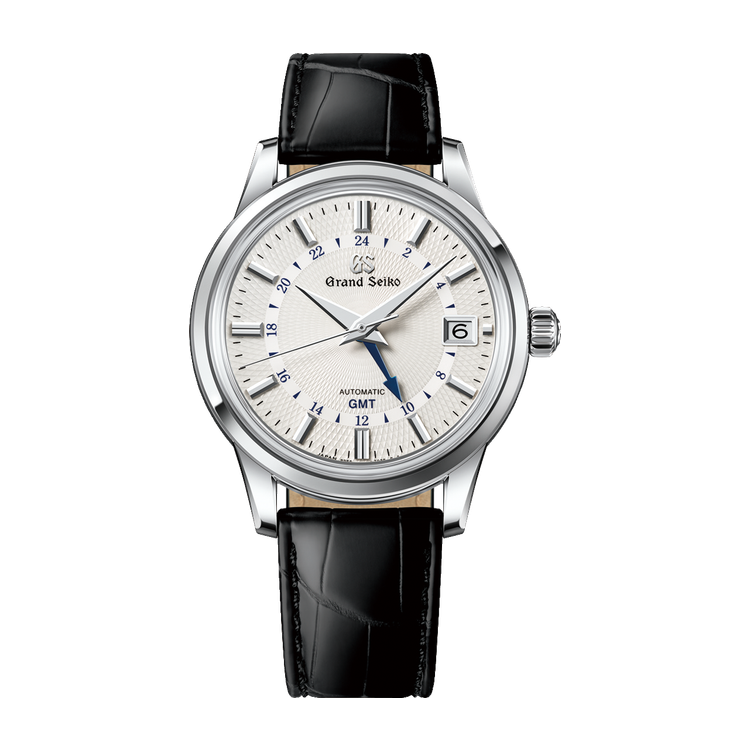 Grand Seiko "Snowdrop" Elegance Contemporary Classics White Steel Alligator Leather 39.5mm