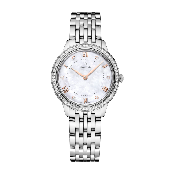 Omega De Ville Prestige White Steel 30mm