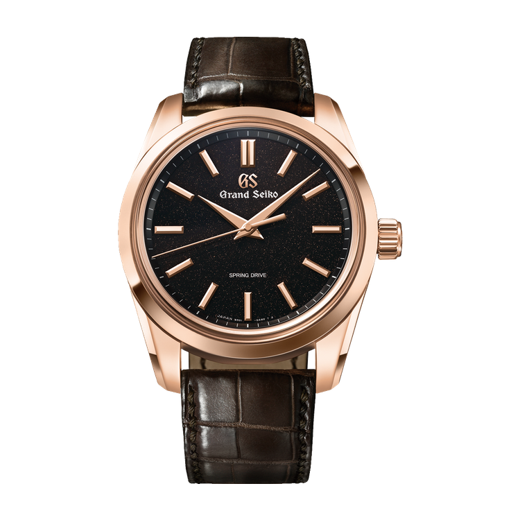 Grand Seiko Masterpiece Black Rose Gold Alligator Leather 43mm