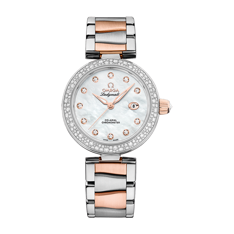 Omega De Ville Ladymatic White Two-Tone 34mm
