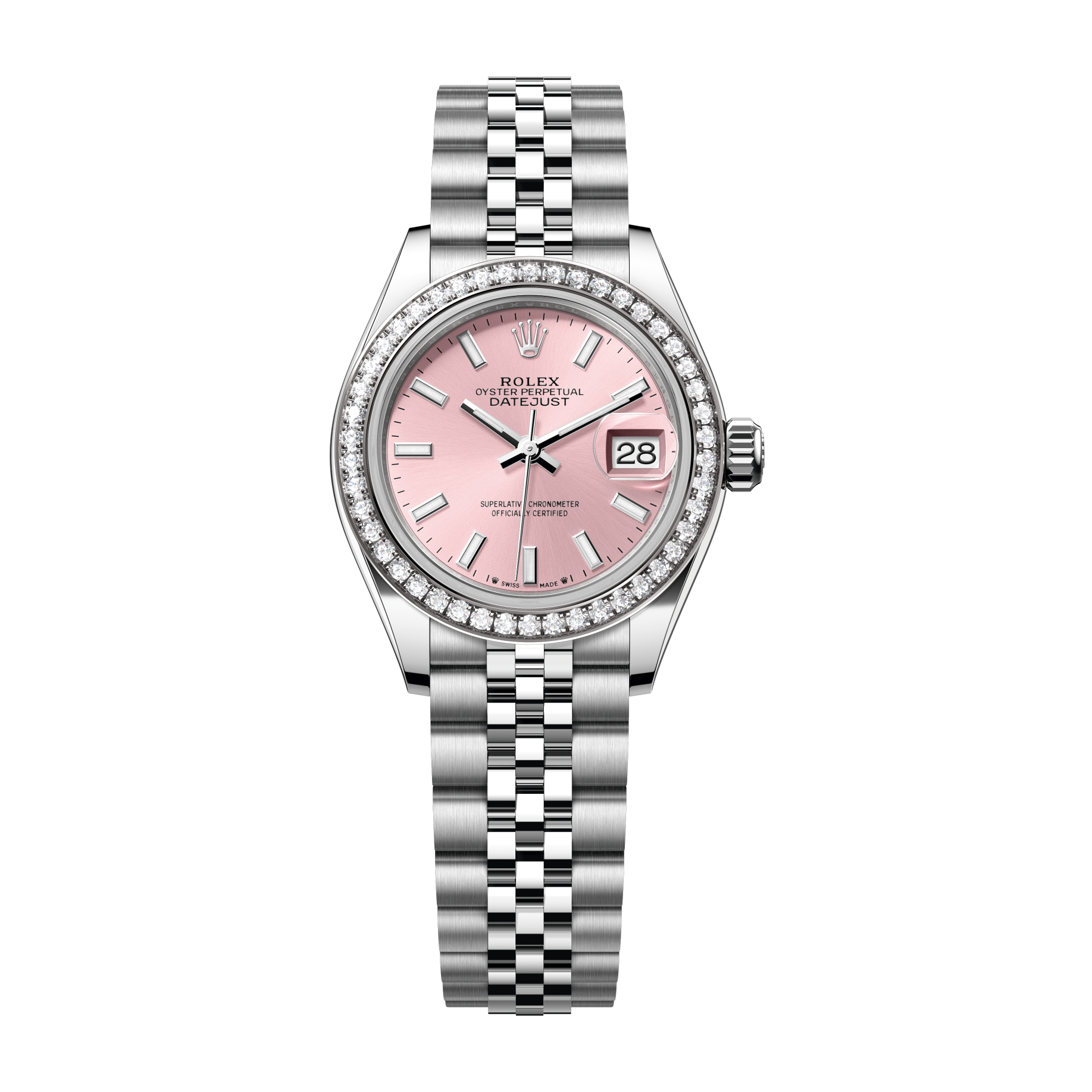 Rolex Lady-Datejust Pink Steel & White Gold 28mm