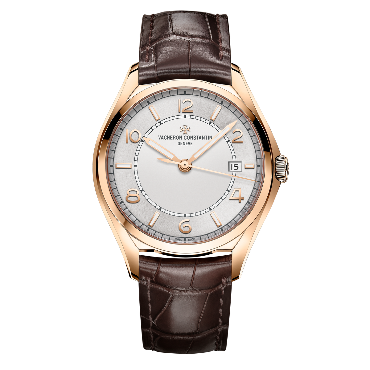 Vacheron Constantin Fiftysix Self-winding Silver Rose Gold Alligator Leather 40mm