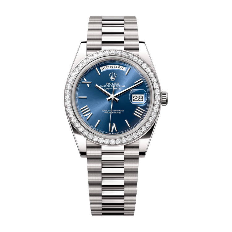 Rolex Day-Date 40 Blue White Gold 40mm