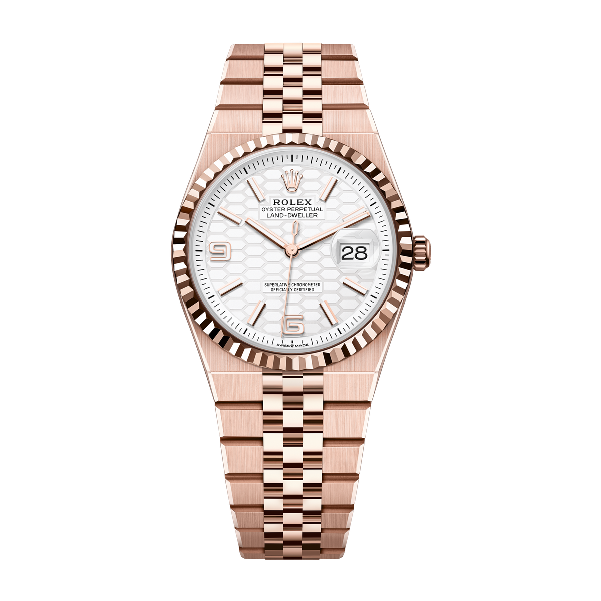 Rolex Land-Dweller 36 White Rose Gold 36mm