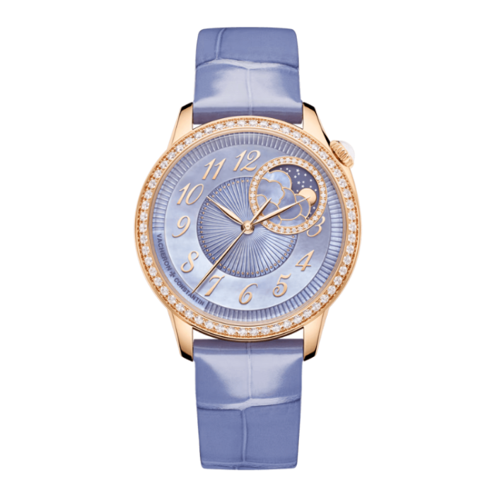 Vacheron Constantin Égérie Moon Phase Purple Leather 37mm
