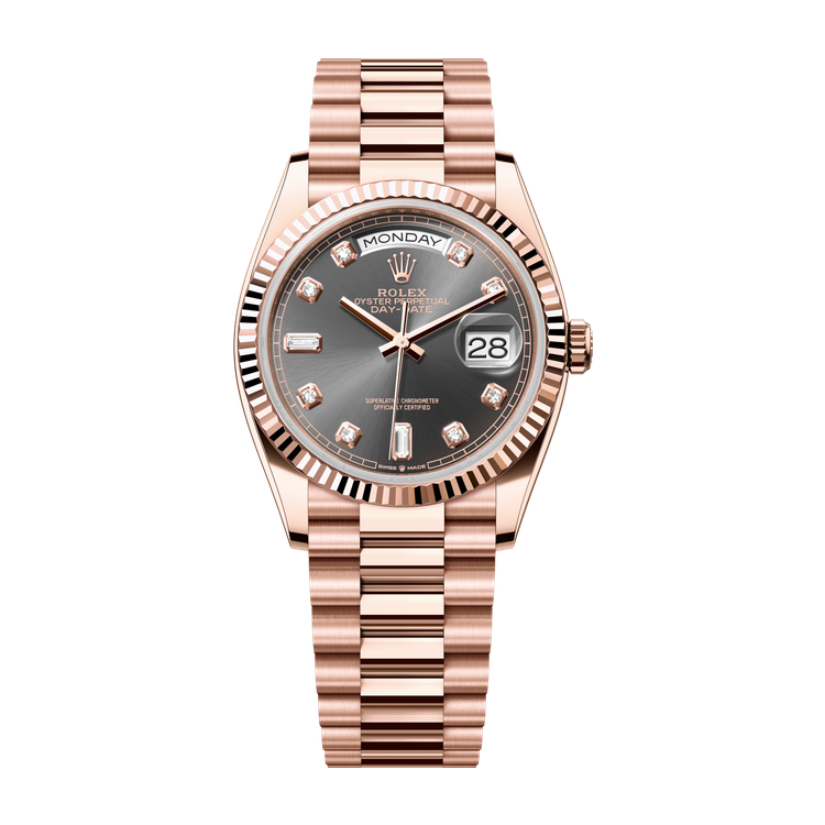 Rolex Day-Date 36 Dark Grey Rose Gold 36mm