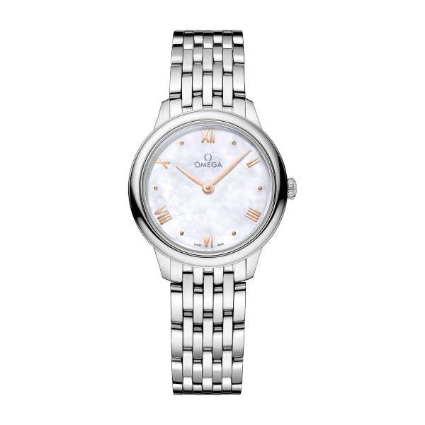 Omega De Ville Prestige White Steel 27.5mm