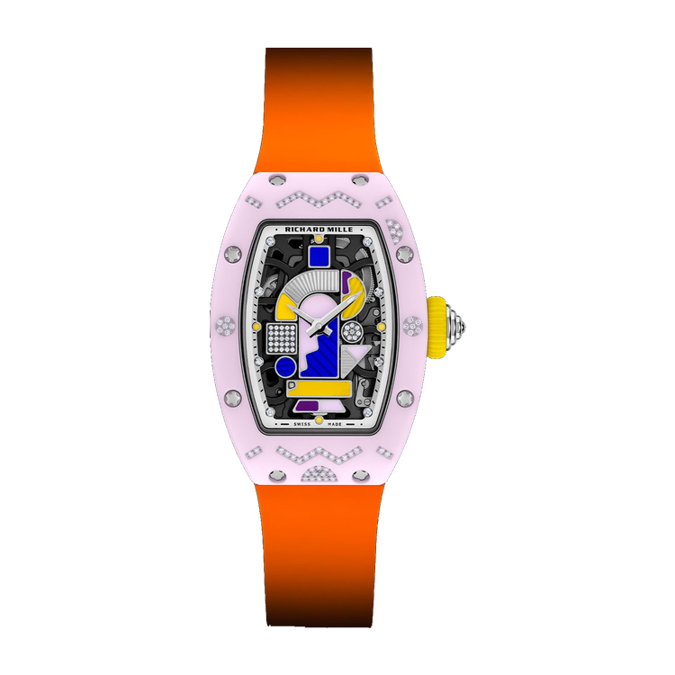 Richard Mille "Blush Pink" RM 07-01 Skeleton Ceramic Rubber 31.4mm