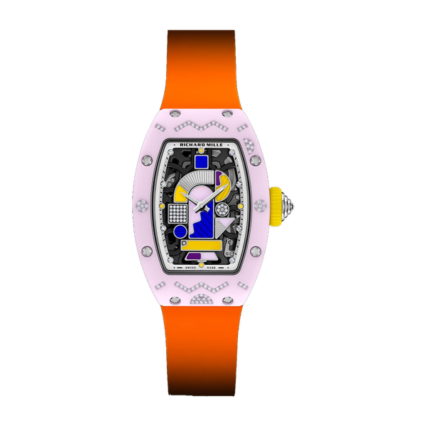 Richard Mille "Blush Pink" RM 07-01 Skeleton Ceramic Rubber 31.4mm