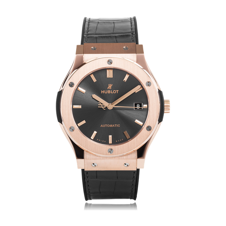Hublot Classic Fusion Racing Grey King Gold Alligator Leather 45mm