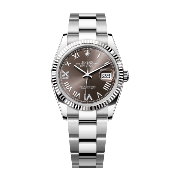 Rolex Datejust 36 Dark Grey Steel & White Gold 36mm