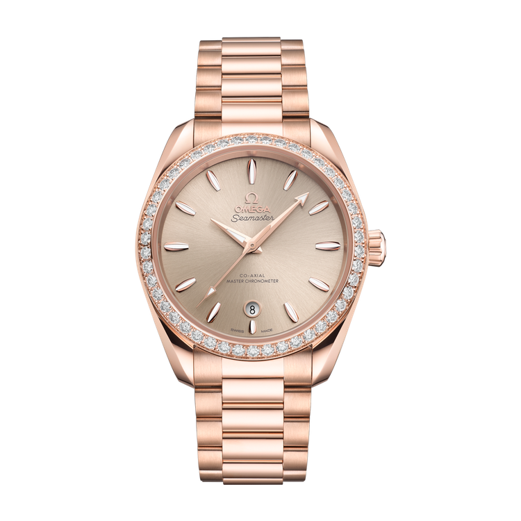 Omega Seamaster Aqua Terra Shades Champagne Rose Gold 38mm