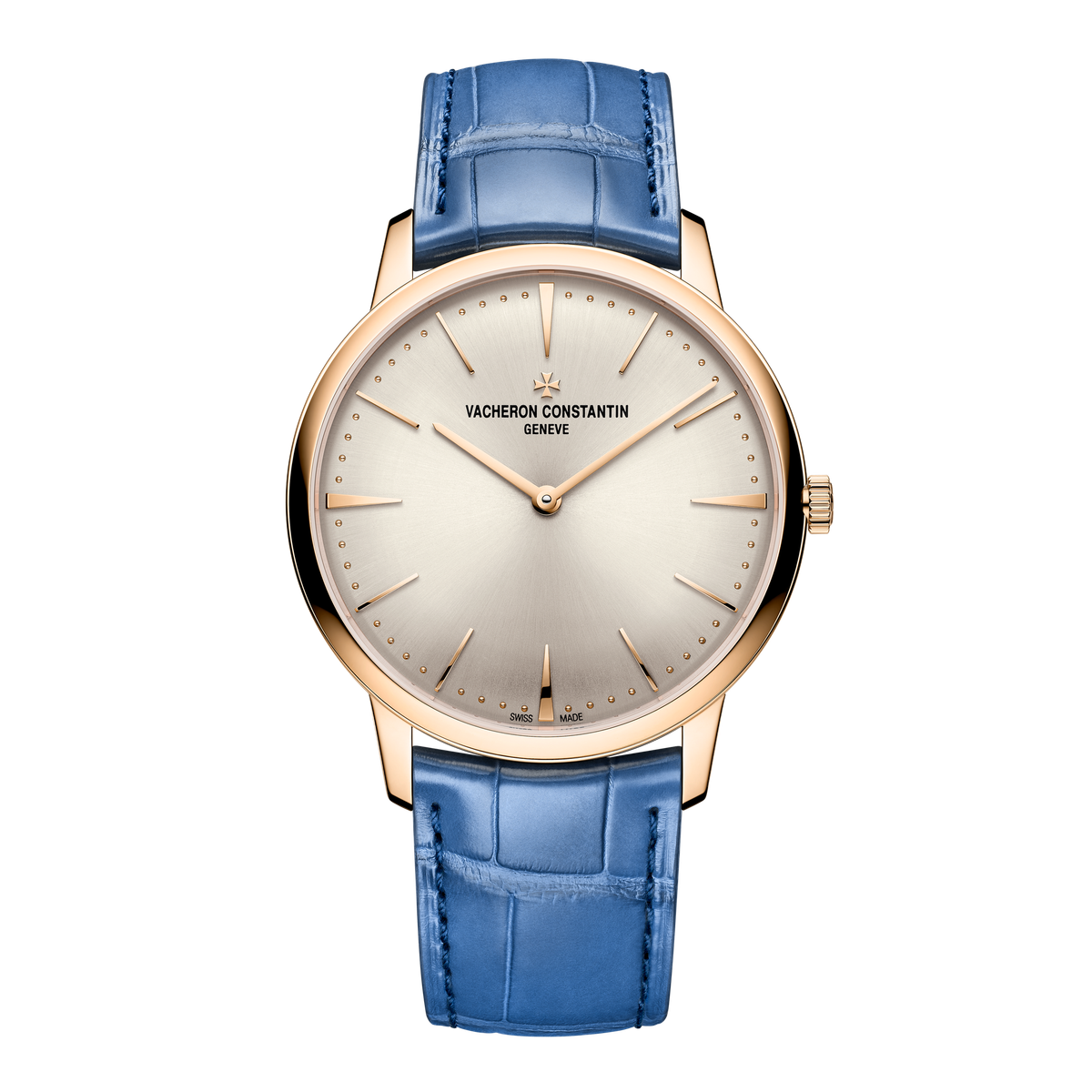 Vacheron Constantin Patrimony Manual-winding Silver Rose Gold Alligator Leather 39mm