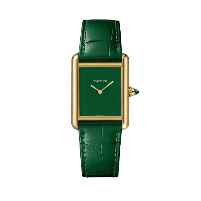 Cartier Tank Louis Green Leather 25.5mm
