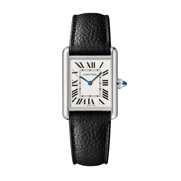 Cartier Tank Must Silver Steel Leather 25.5mm