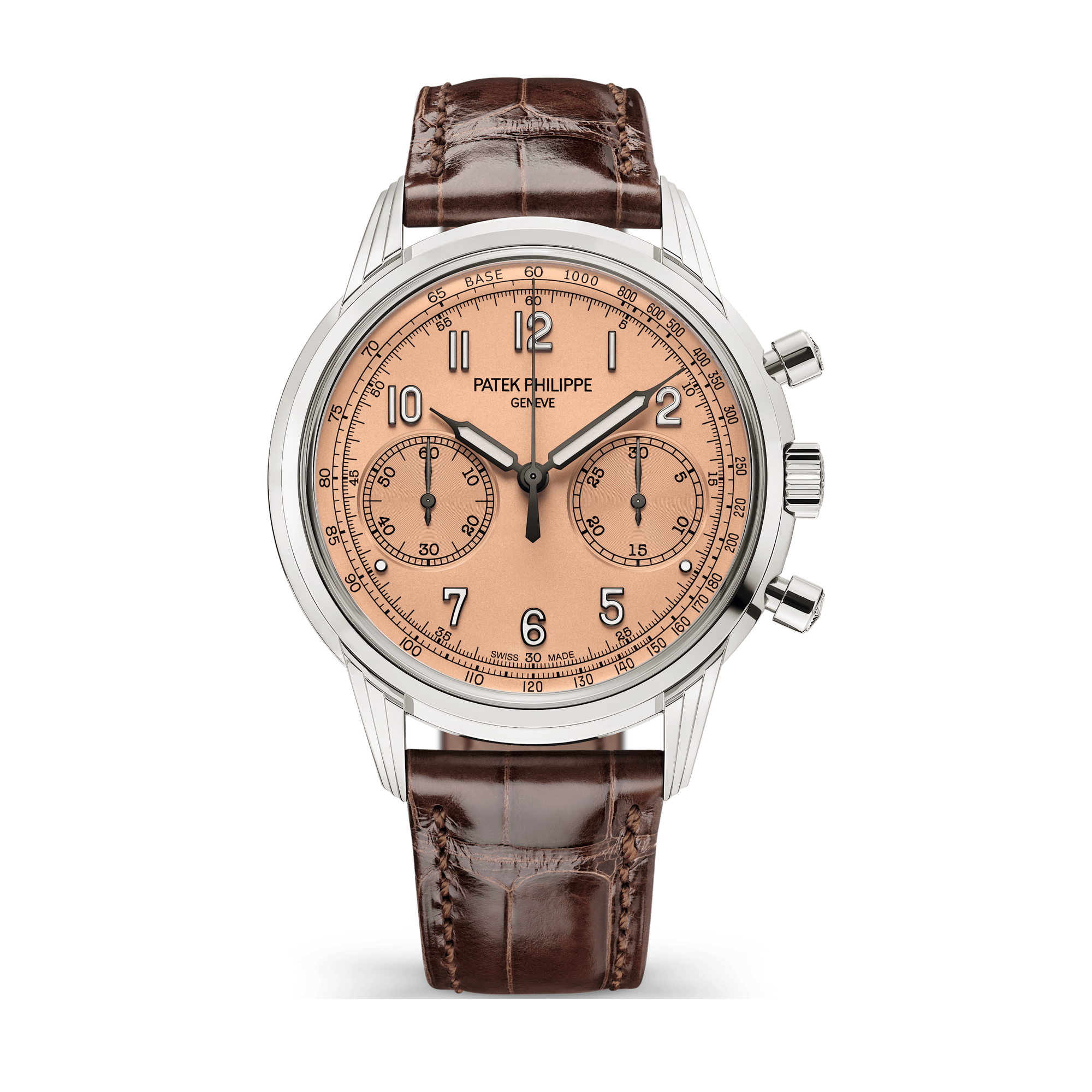 Patek Philippe Complications Rose Gold White Gold Alligator Leather 41mm
