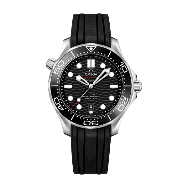 Omega Seamaster Diver 300M Black Steel Rubber 42mm