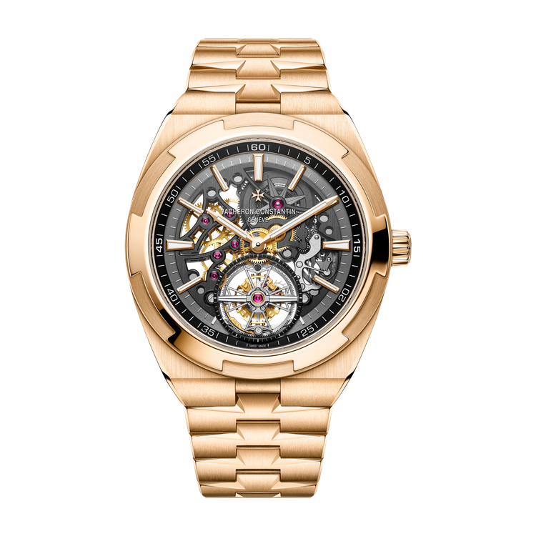 Vacheron Constantin Overseas Tourbillon Skeleton Black Rose Gold 42.5mm