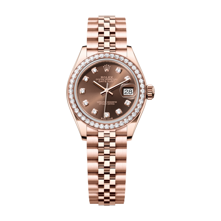 Rolex Lady-Datejust Chocolate Rose Gold 28mm
