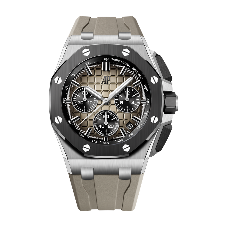 Audemars Piguet Royal Oak Offshore Selfwinding Chronograph Brown Steel Rubber 43mm
