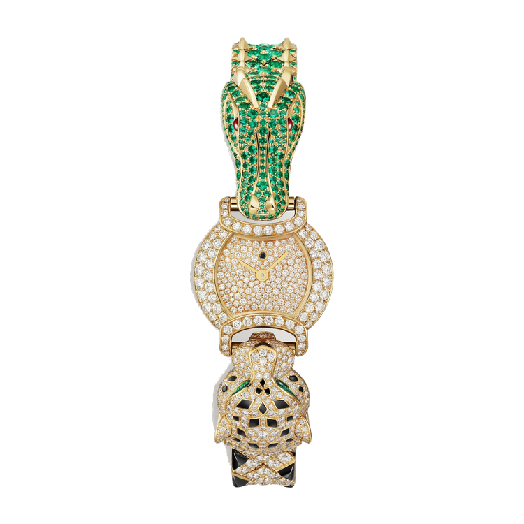 Cartier Indomptables Diamond Pave Yellow Gold 22.2mm