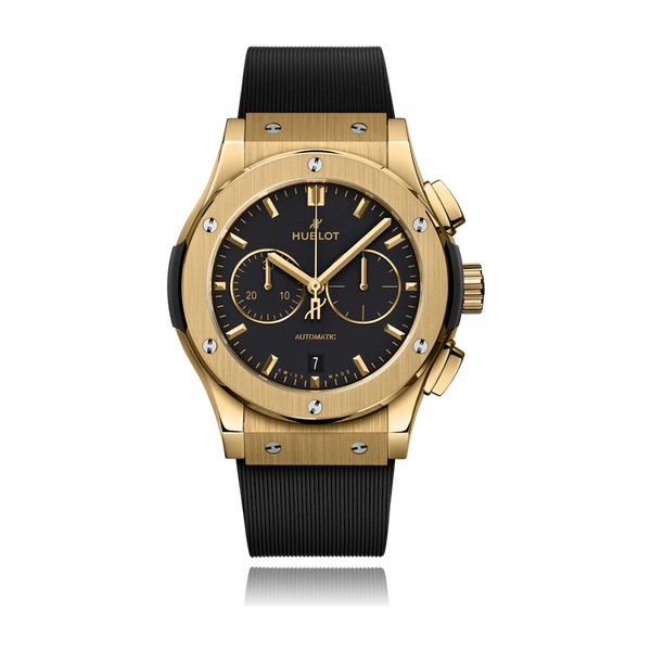 Hublot Classic Fusion Black Yellow Gold Rubber 42mm