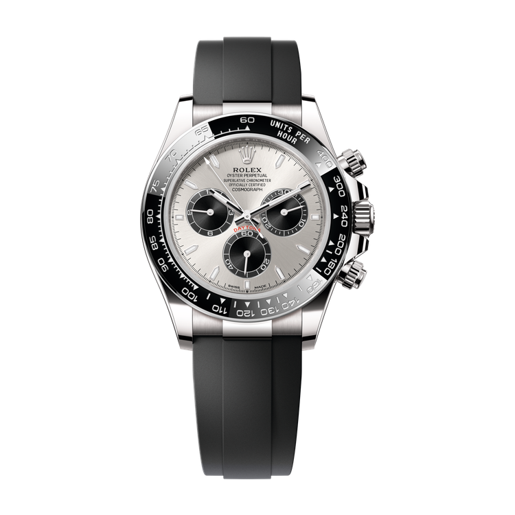 Rolex Cosmograph Daytona Grey White Gold Rubber 40mm