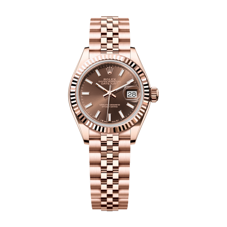 Rolex Lady-Datejust Chocolate Rose Gold 28mm