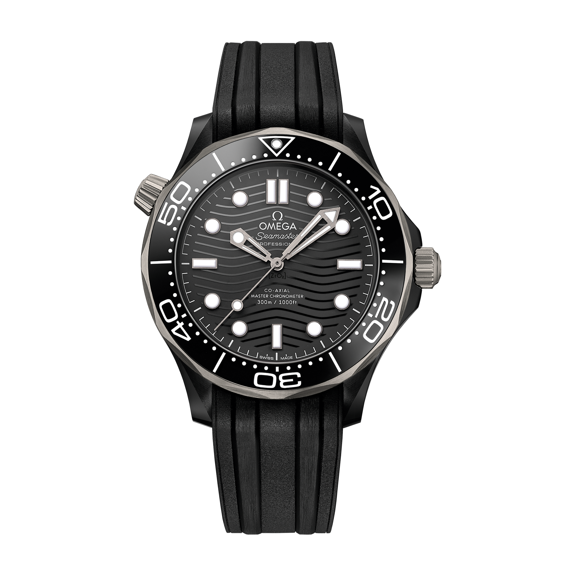 Omega Seamaster Diver 300M Black Ceramic Rubber 43.5mm