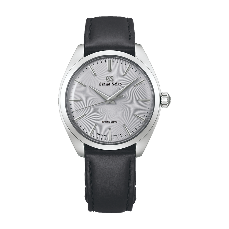 Grand Seiko Elegance Thin Dress Series Silver Steel Leather 38.5mm