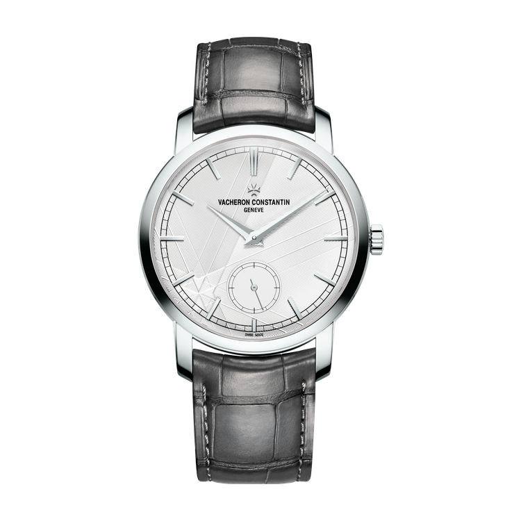 Vacheron Constantin Traditionnelle Manual-winding Silver Platinum Alligator Leather 38mm