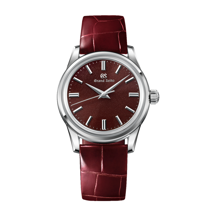 Grand Seiko "Bōshū" Elegance Contemporary Classics Red Steel Alligator Leather 37.3mm