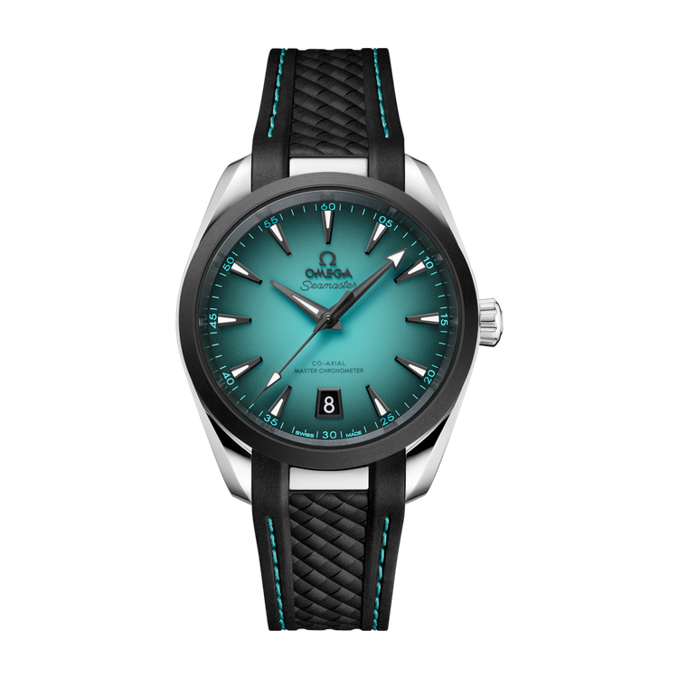 Omega Seamaster Aqua Terra 150M Turquoise Steel Rubber 38mm