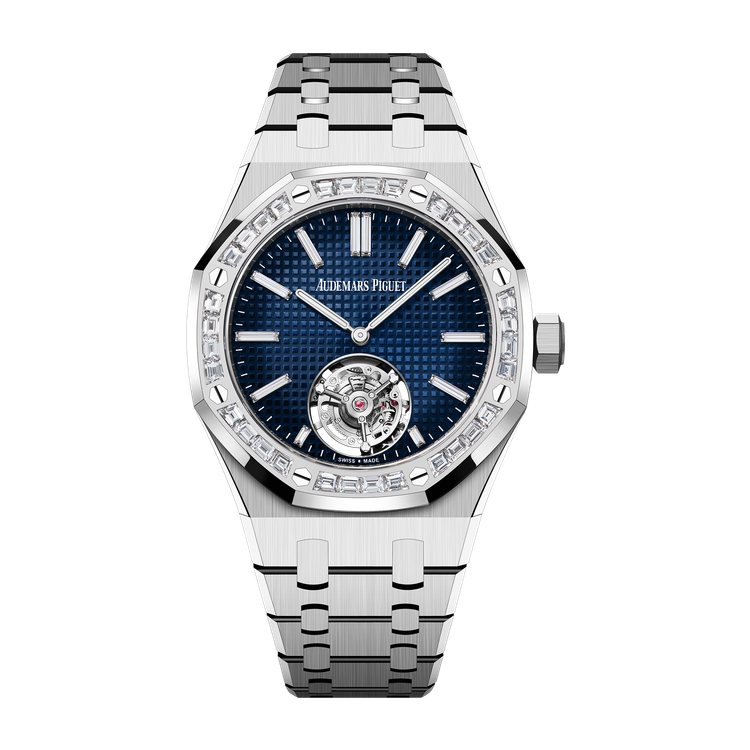 Audemars Piguet Royal Oak Selfwinding Flying Tourbillon Extra-Thin Blue White Gold 37mm