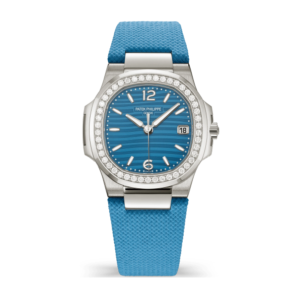 Patek Philippe Nautilus Turquoise White Gold Rubber 32mm