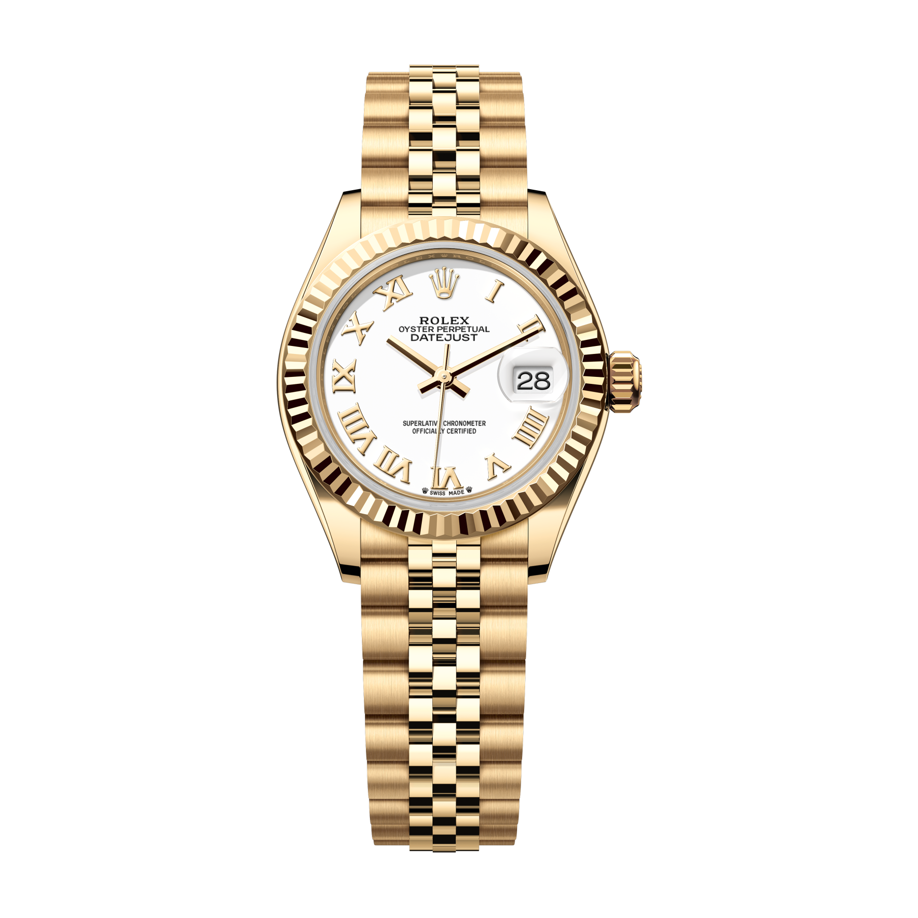 Rolex Lady-Datejust White Yellow Gold 28mm
