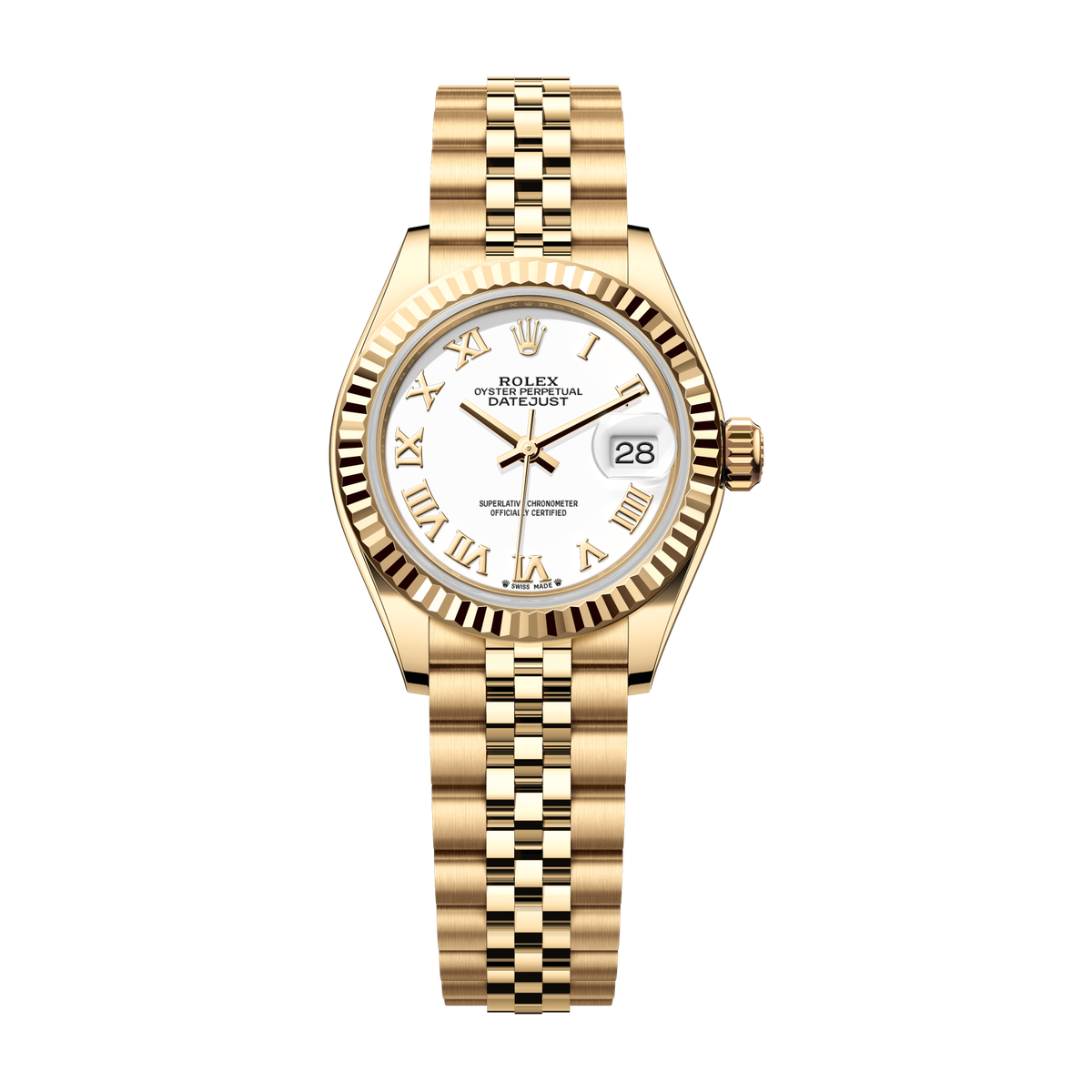 Rolex Lady-Datejust White Yellow Gold 28mm