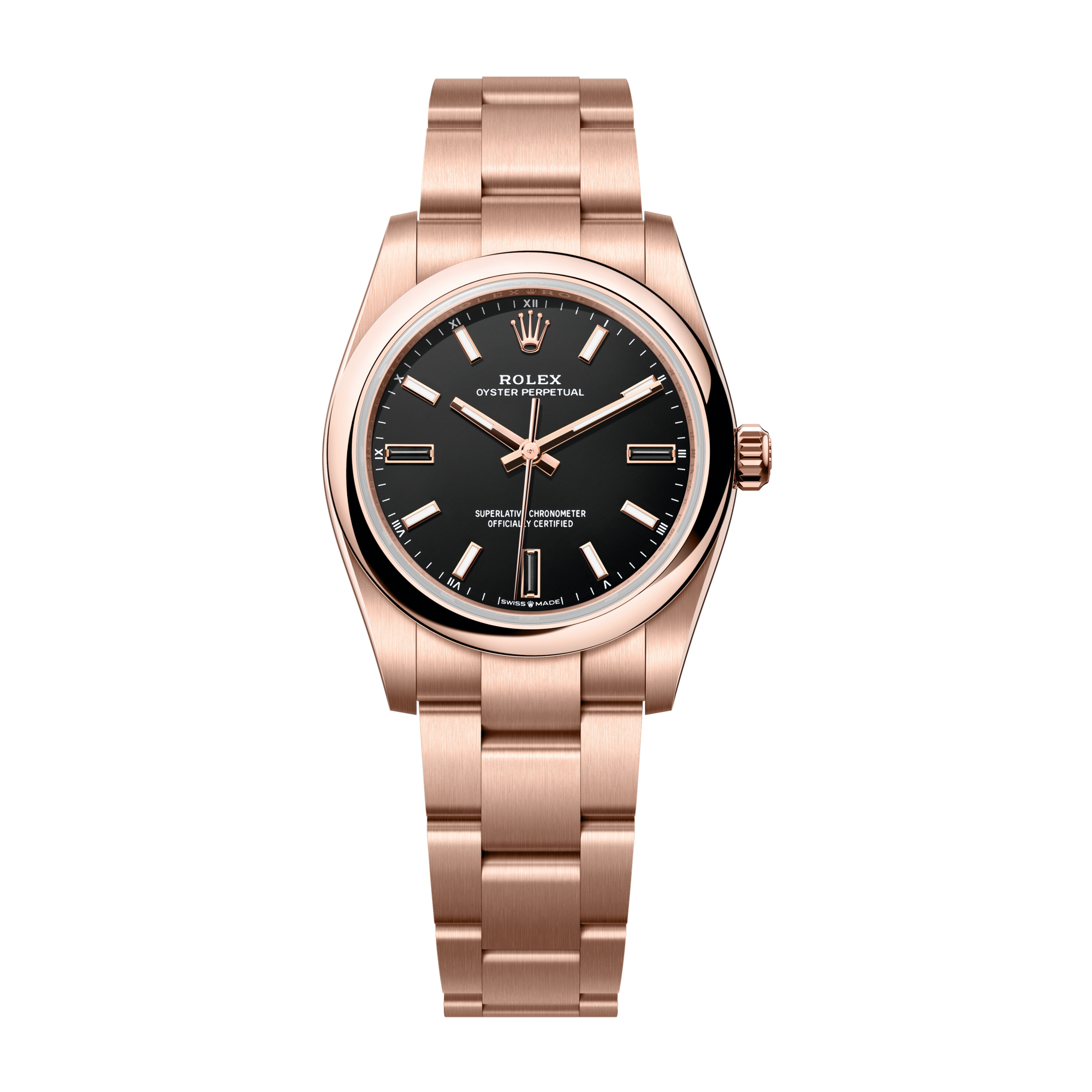 Rolex Oyster Perpetual 34 Black Rose Gold 34mm