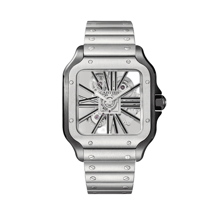 Cartier Santos Skeleton Steel 39.8mm