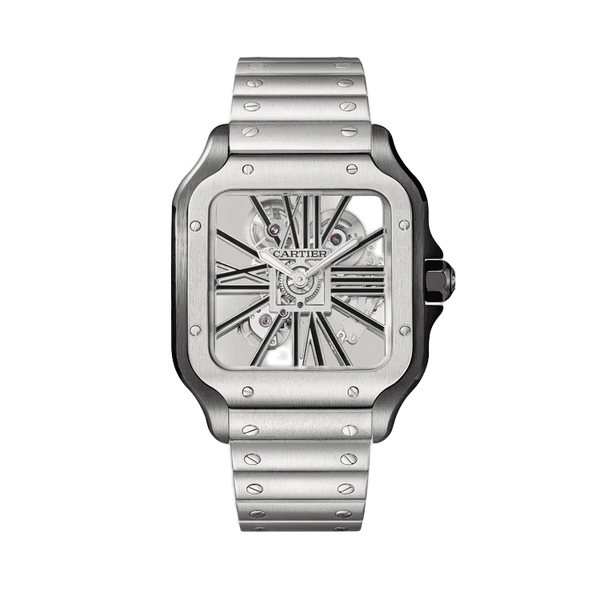 Cartier Santos Skeleton Steel 39.8mm