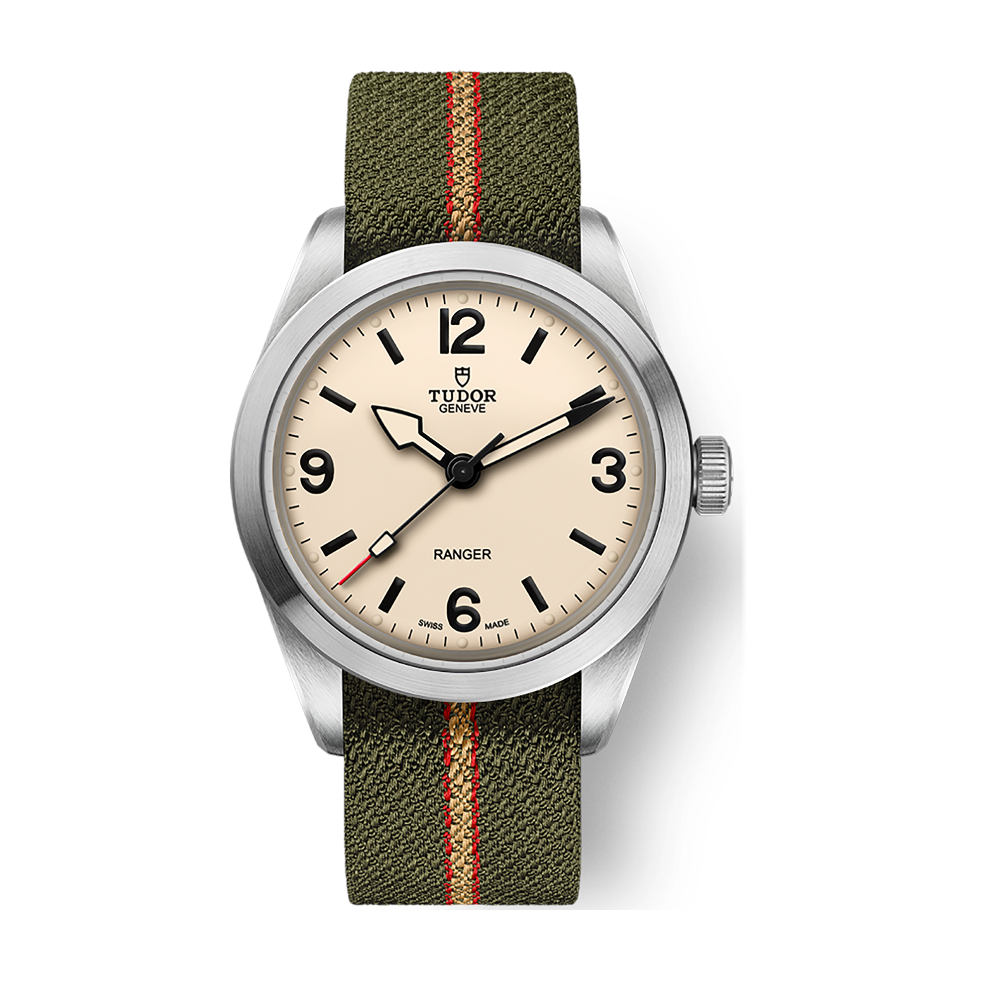 Tudor Ranger Cream Steel Fabric 39mm