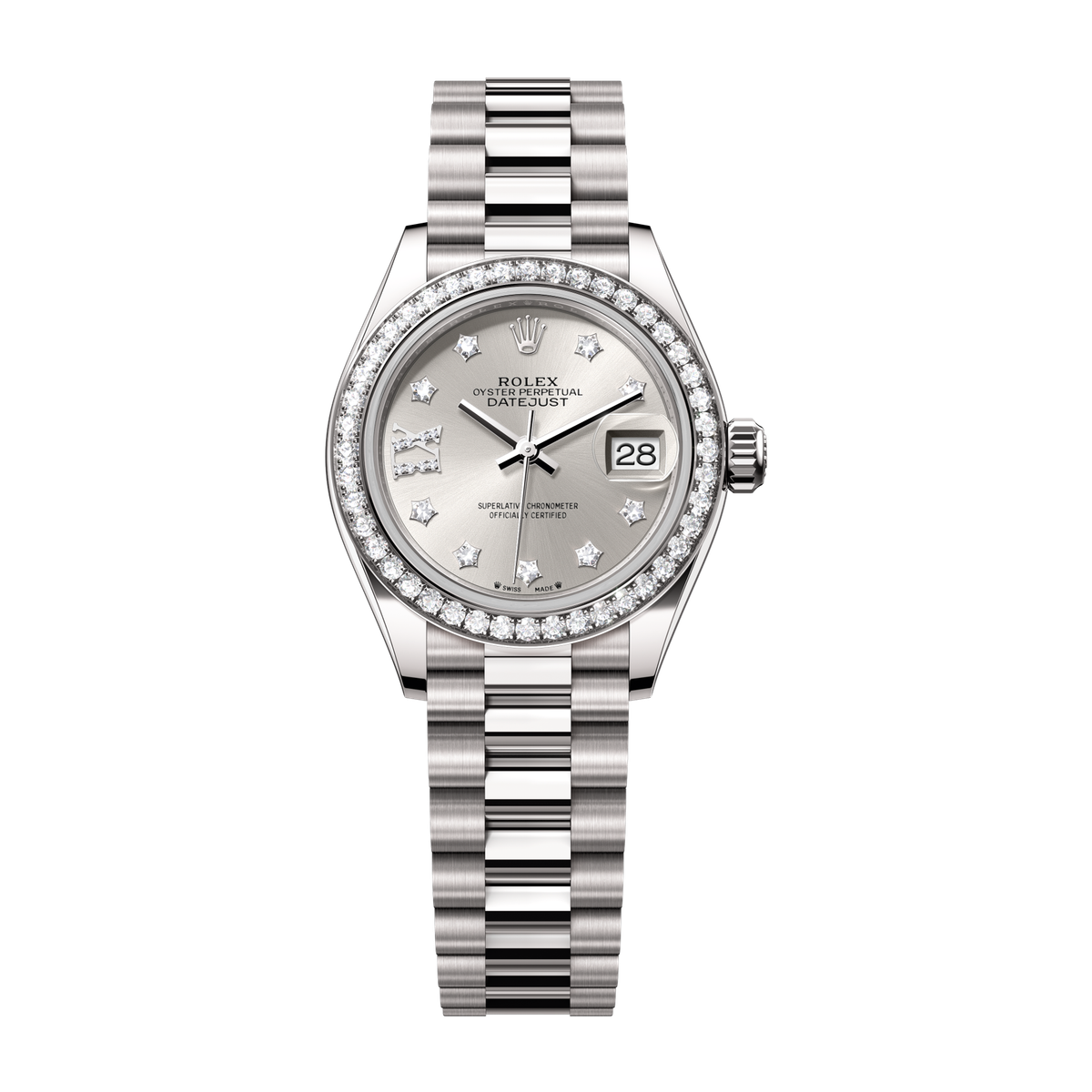 Rolex Lady-Datejust Silver White Gold 28mm