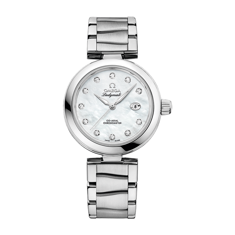 Omega De Ville Ladymatic White Steel 34mm