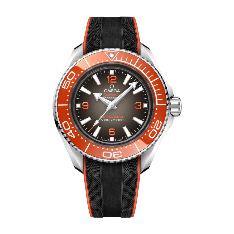 Omega "Ultra Deep" Seamaster Planet Ocean 6000M Grey Steel Rubber 45.5mm